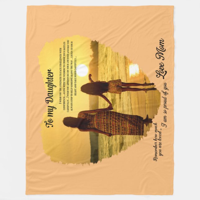 Cobertor De Velo À minha filha (Frente)