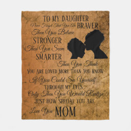 Cobertor De Velo À Minha Filha Da Mãe