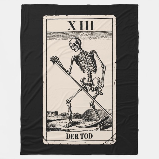 Cobertor De Velo A morte, Death tarot Card/ (Frente)