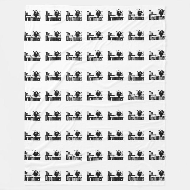 Cobertor De Velo A Música Dos Drummer Drums (Frente)