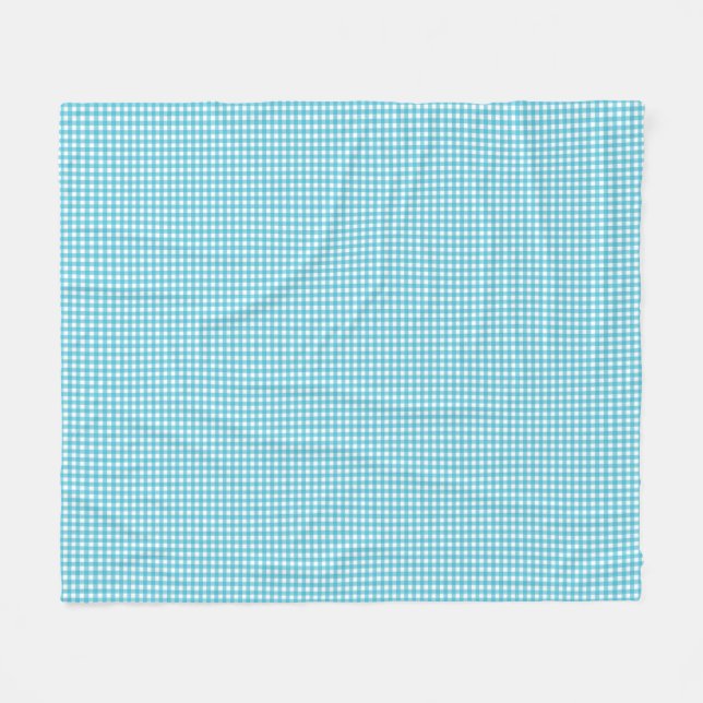 Cobertor De Velo A patterned fabric with a blue and white gingham  (Frente (Horizontal))