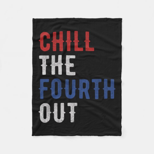 Cobertor De Velo A Quarta Independência Dos Eua Bandeira Funny 4th  (Frente)