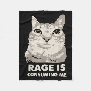 Cobertor De Velo A Rage Está A Consumir-Me Um Gato Irritado, Sarcas