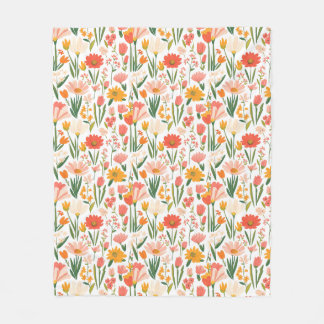 Cobertor De Velo  A seamless pattern of spring flowers 