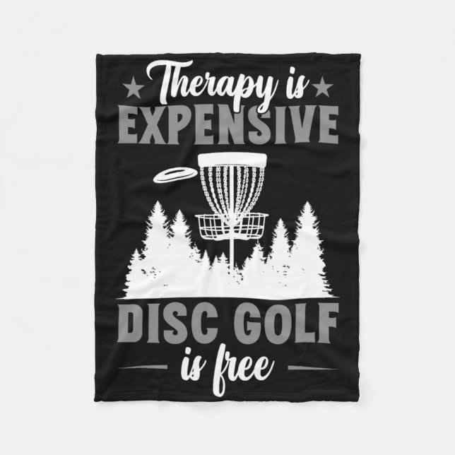 Cobertor De Velo A Terapia É Cara Disc Golf Disc Golfer  (Frente)