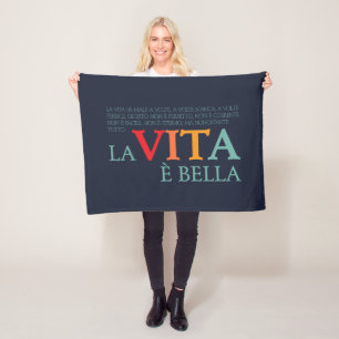 Cobertor De Velo A vida é bela