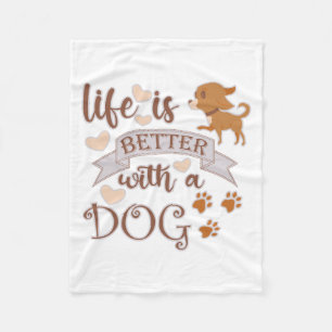 Cobertor De Velo A vida é melhor com uma citação engraçada