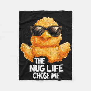 Cobertor De Velo A Vida Nug Me Escolheu Frango Comida Rápida Engraç