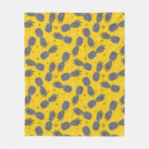 Cobertor De Velo Abacaxis no ouro