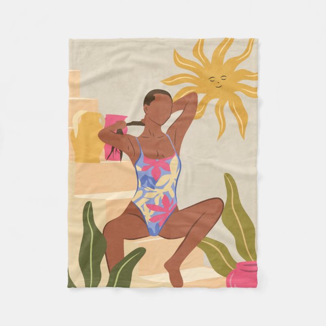 Cobertor De Velo Abaixo do Sol Sorridente (Frente)