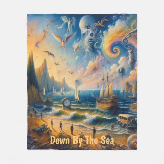 Cobertor De Velo Abaixo pelo Mar: Uma paisagem do Sonho Costeiro Su (Frente)