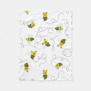 Cobertor De Velo Abeja Melífera Amarela Preta Voando