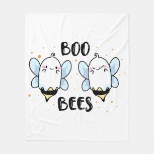Cobertor De Velo Abejas Fantasmas Lindas - Halloween Divertido em b