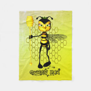Cobertor De Velo Abelha Rainha Amarela e negra com pente de mel