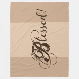 Cobertor De Velo Abençoado! Folheto (Tan/ Brown)