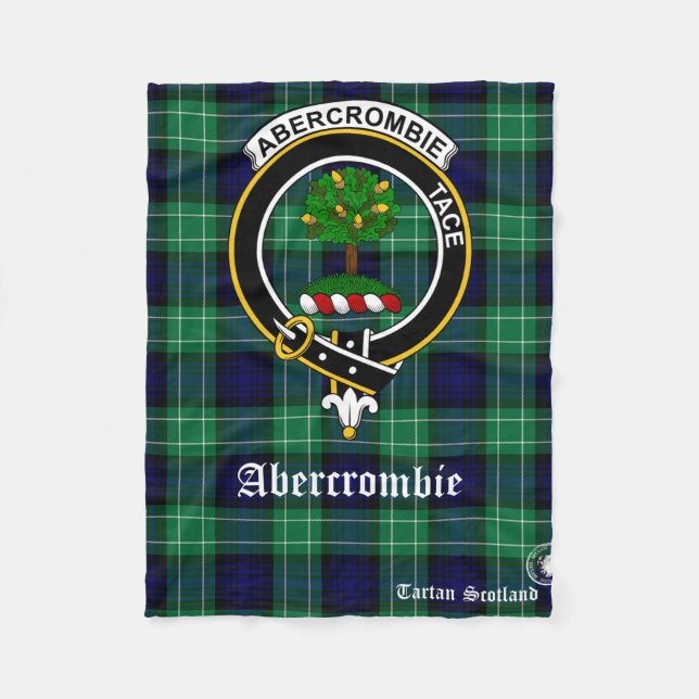 Cobertor De Velo Abercrombie Clan Tartan Scotland Fleece Blanket (Frente)