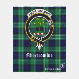 Cobertor De Velo Abercrombie Clan Tartan Scotland Fleece Blanket