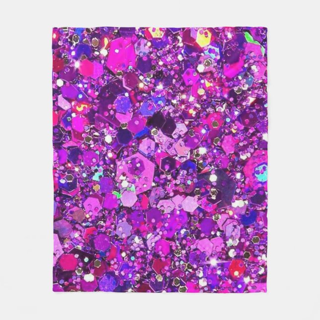 Cobertor De Velo Aberto Roxo Esparso 50" x 60" (Frente)