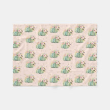 Abóbora azul queda floral aquarela outono elegante