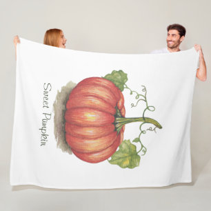 Cobertor De Velo Abóbora Cuja Vinha É Em Aquarela