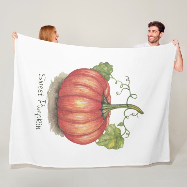 Cobertor De Velo Abóbora Cuja Vinha É Em Aquarela (In Situ)