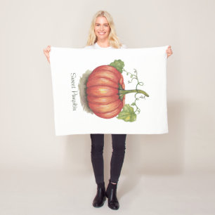 Cobertor De Velo Abóbora Cuja Vinha É Em Aquarela