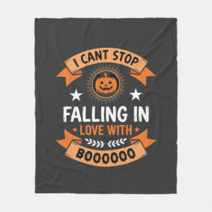 Cobertor De Velo Abóbora de Halloween Apaixonada