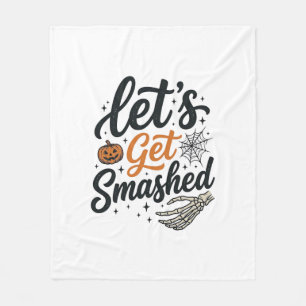 Cobertor De Velo Abobora de Halloween Vamos Ficar Esmagados