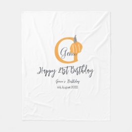 Cobertor De Velo Abóbora-de-laranja no outono 21 rua cinza queda pa