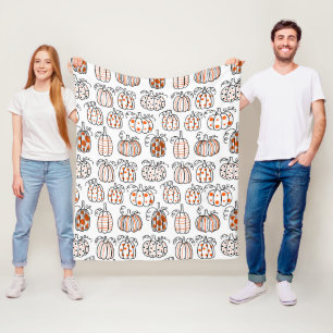 Cobertor De Velo Abóbora Minimalista Moderna – Laranja Abstrato