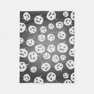 Cobertor De Velo Abóboras de Halloween