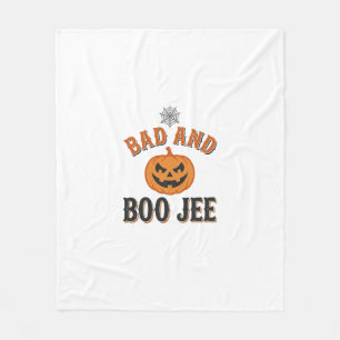 Cobertor De Velo Abobrinha Ruim E Boo Jee De Halloween Gráfico_1