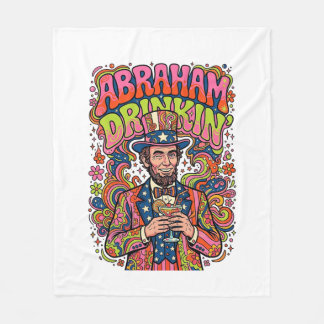 Cobertor De Velo Abraão Patriótico Bebendo Retro