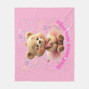 Cobertor De Velo Abraços De Urso Incluídos - Urso De Tutu Doce