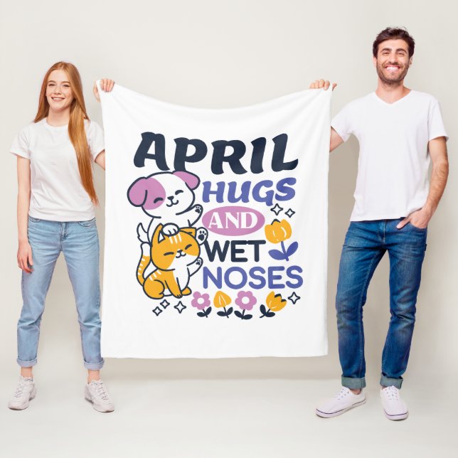 Cobertor De Velo Abraços e Narizes Molhados de Abril - Cachorro e A (In Situ)