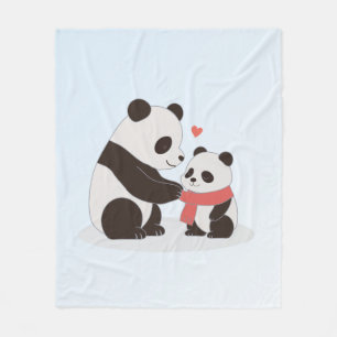 Cobertor De Velo Abraços Quentes, Panda Amor