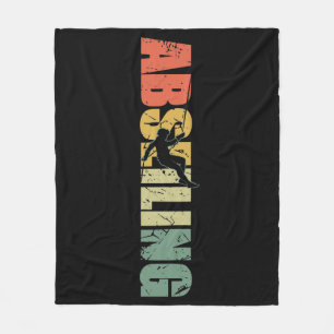 Cobertor De Velo Abseiling Vintage Rappelling Mountain Climber