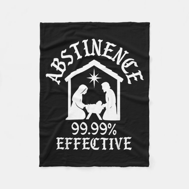 Cobertor De Velo Abstinence 99.99 Percent Effective Nativity Christ (Frente)
