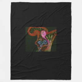 Cobertor De Velo Abstract Art Fleece Blanket