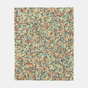 Cobertor De Velo Abstract Geometric Pattern generative computationa