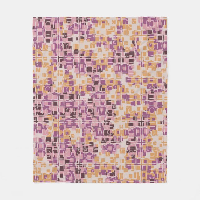 Cobertor De Velo Abstract seamless pattern. Chaotic rounded squares (Frente)