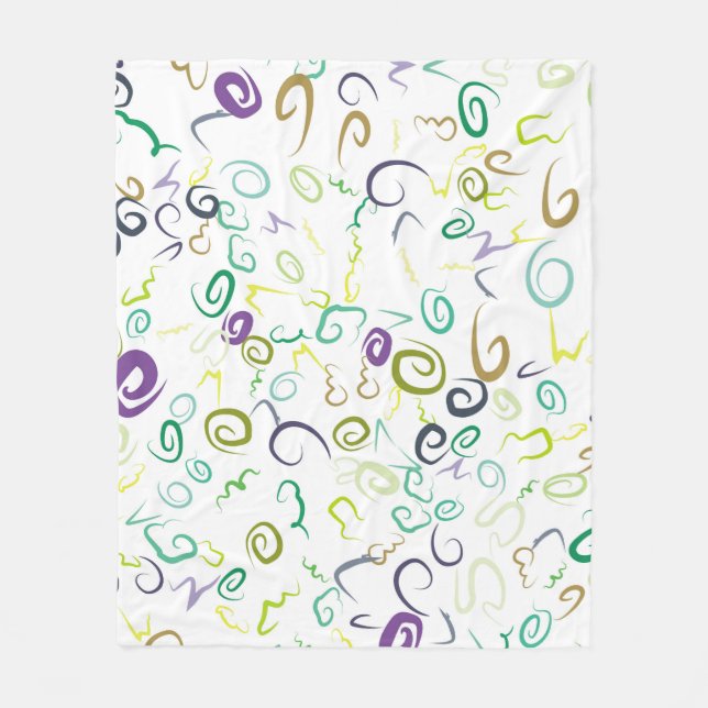 Cobertor De Velo Abstract seamless pattern handmadeabstract, art, b (Frente)