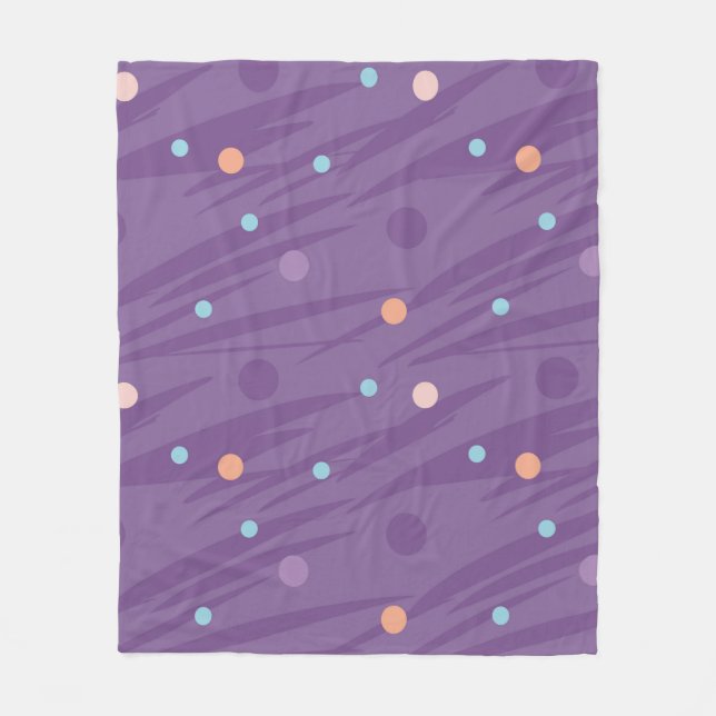 Cobertor De Velo Abstract seamless purple pattern with circles and  (Frente)