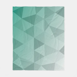 Cobertor De Velo Abstract Triangles Seamless Pattern - Green Versio