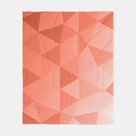 Cobertor De Velo Abstract Triangles Seamless Pattern - Red Version 