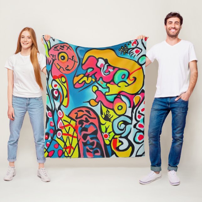 Cobertor De Velo Abstraktes Design (In Situ)