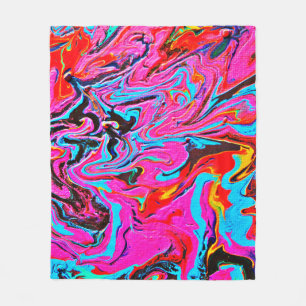 Cobertor De Velo Abstrato Art, Fundo, Pintura Mão, Fluid Ar