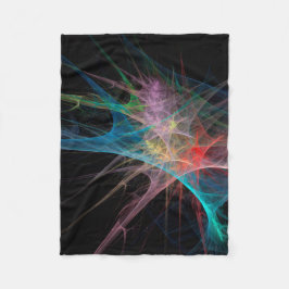 Cobertor De Velo Abstrato Art Rainbow Ice