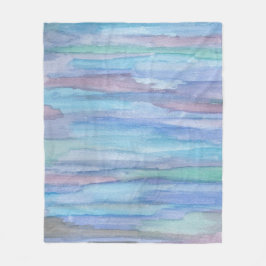 Cobertor De Velo Abstrato Azul da Manhã de Janeiro