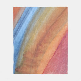 Cobertor De Velo Abstrato azul-marrom-marrom-escuro-elegante